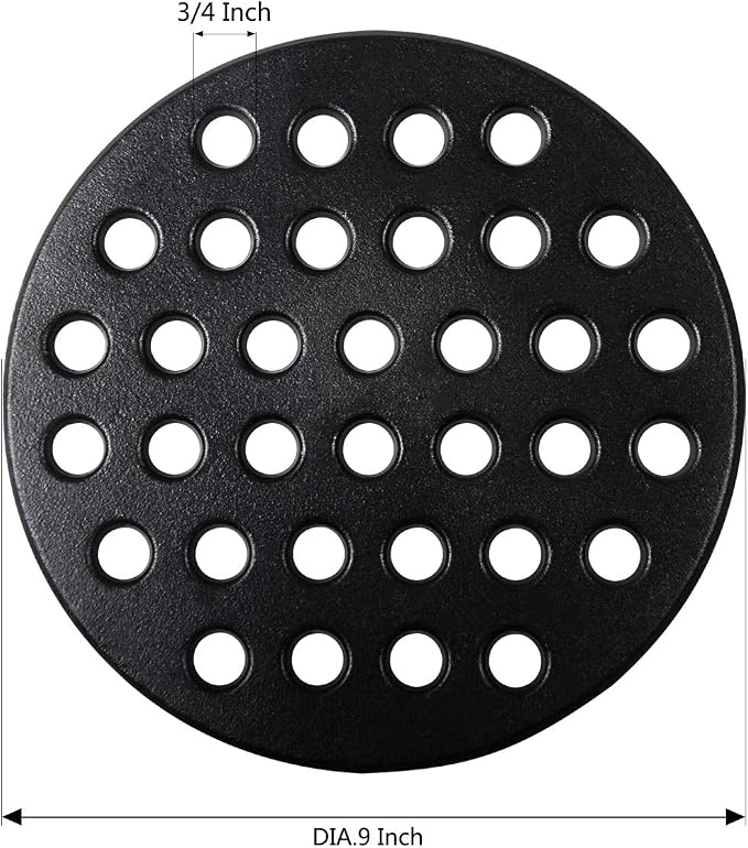 Dracarys Round cast Iron fire Grate, BBQ high Heat Charcoal Plate - Image 2