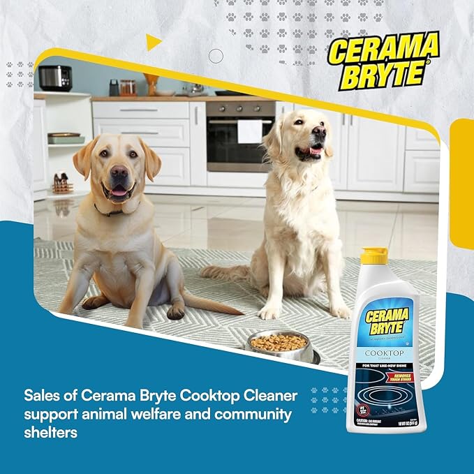 Cerama Bryte Glass Cooktop and Stove Top Cleaner Combo Kit - Image 8
