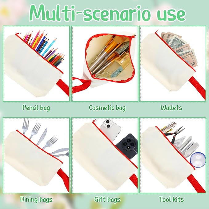 Sanwuta 24 Pcs Canvas Tote Bags Bulk - Image 4