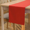 Encasa XO Table Runner 13"x104" Long | Cotton Canvas Fabric | Brick Solid Color by EncasaXO