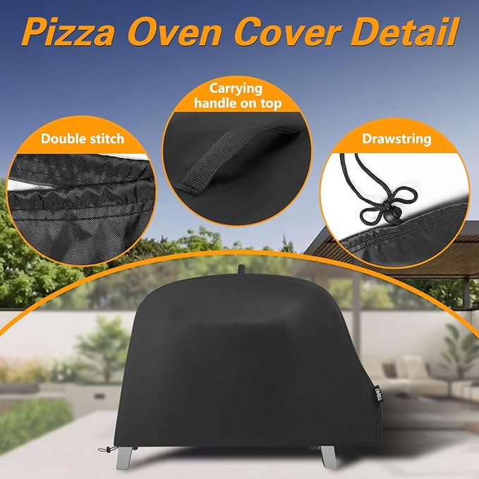Pizza Oven Grill Cover Outdoor Waterproof 420D Pizza Oven Cover Compatible - Image 6