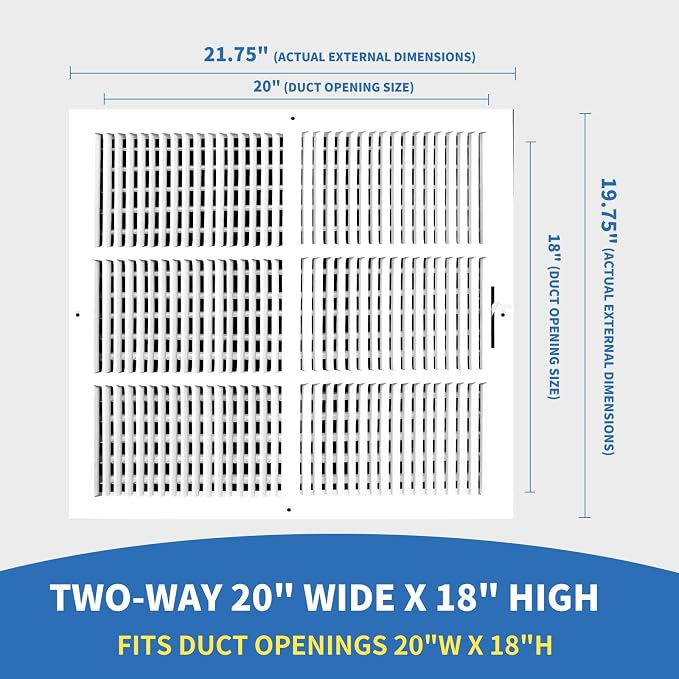20x18 Vent Register, Vent Covers - Image 2