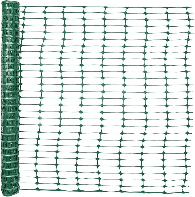 Fencer Wire 4 ft. Safety Fence, 100 ft. Green Plastic Fencing Roll by Fencer+Wire