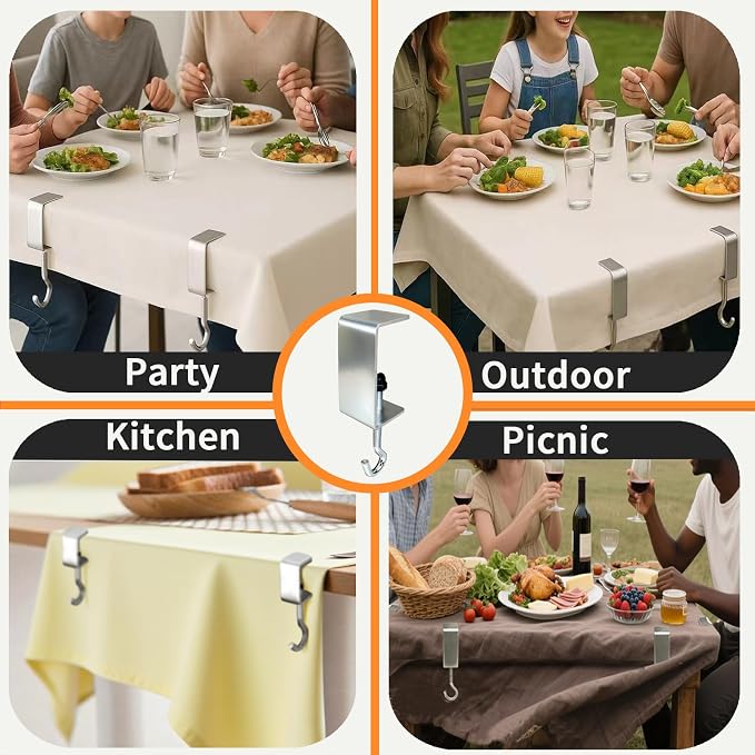 6 Packs Adjustable Tablecloth Clips - Image 6