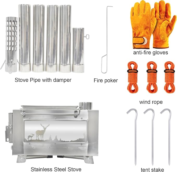 Outdoor Wood Burning Stove, Portable - Image 7