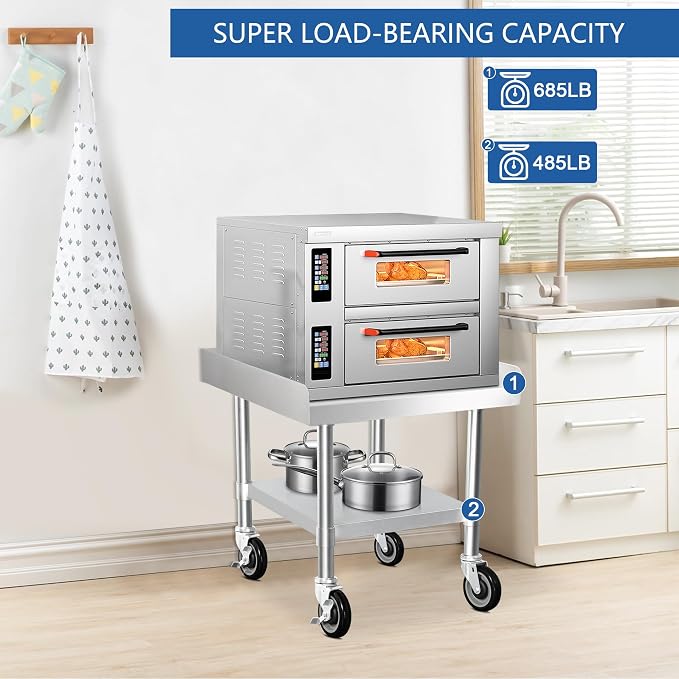 HARDURA Stainless Steel Equipment Stand Metal Prep Table - Image 5