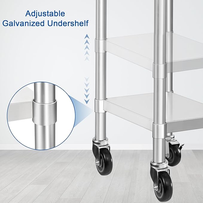 HARDURA Stainless Steel Commercial Work Table - Image 4
