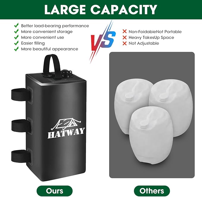 Canopy Weights, 132 LBS Canopy Water Weight Bag Set of 4 Leg Weights - Image 4