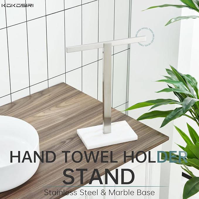 KOKOSIRI Hand Towel Bar Stand Towel Rack - Image 3