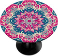 Beautiful Flower Mandala Round Table Cloth Cover, Elastic Edge Waterproof by ModaQua