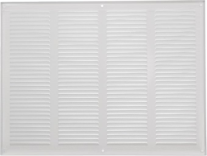 Repa Market Air Vent Cover 16x12 Inch White Galvanized Steel Louvered Grill - Image 6