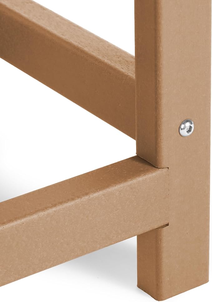 Costaelm Kids Outdoor Side Table, Small Patio HDPE Adirondack Square Table - Image 7