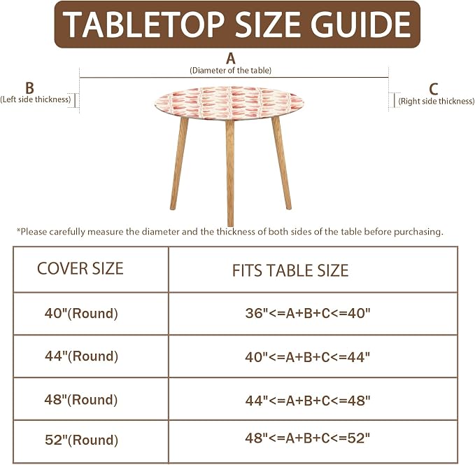 Valentines Day Round Fitted Tablecloth - Image 5
