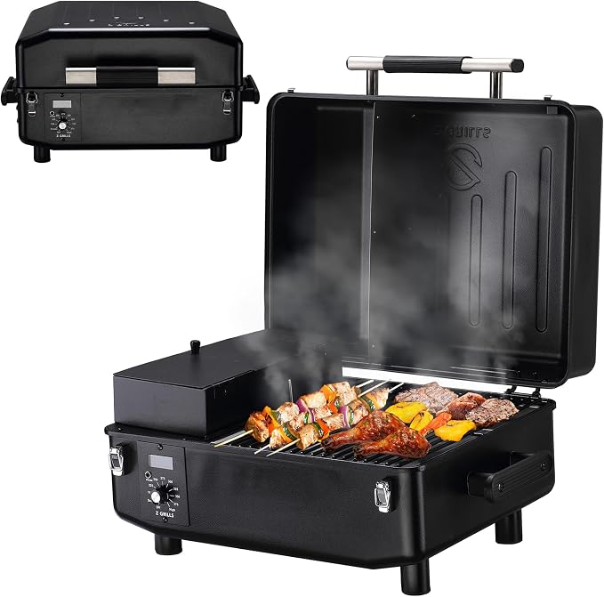 Z GRILLS 200A Table Top Wood Pellet Grill, Pellet Smoker by ZGRILLS