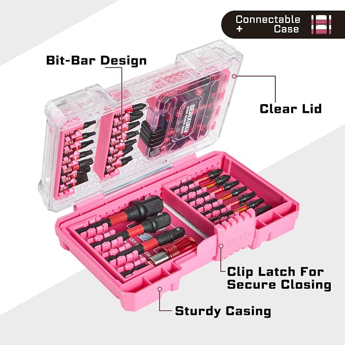 55Pieces Impact Screwdriver Bits Set, Magnetic S2 Steel - Image 3