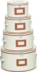 Aokeyee 4 Pcak China Storage Containers, Hard Shell Plates Storage Box by Aokeyee