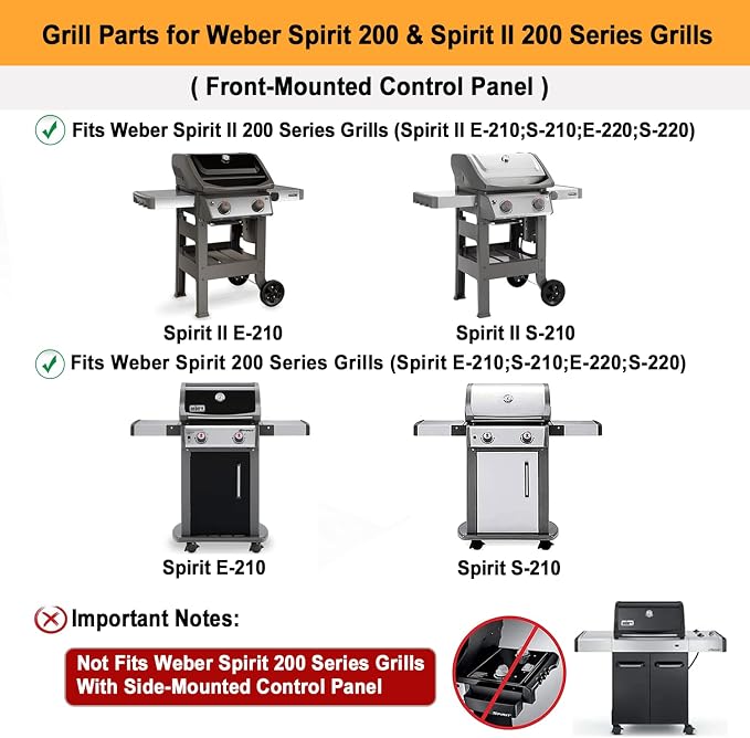 17.5" Grill Grates for Weber Spirit E210 E220 & Spirit II E210 E220 Series - Image 7