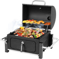 Portable Charcoal Grill, Tabletop Outdoor Barbecue Smoker, Small BBQ Grill by DNKMOR