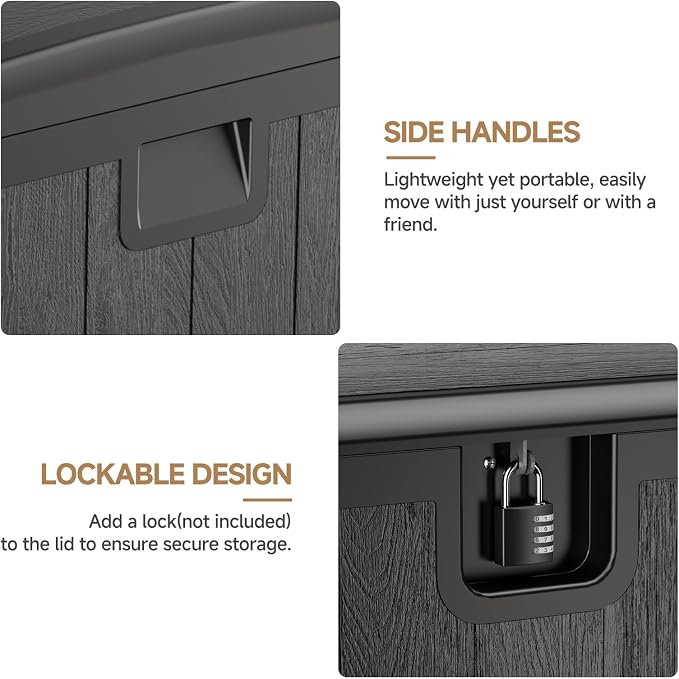 JEKO&JEKO 205 Gallon Outdoor Storage Box Set - Image 4