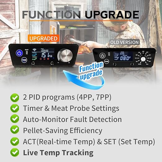 Upgraded Smart WiFi PID Digital Trapezoid Control Board Kit Replacement - Image 3