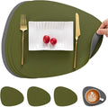 Myir JUN Placemats, Dual-Sided Placemats Waterproof Faux Leather Placemats Set by MyirJUN
