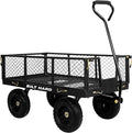 BILT HARD 10" Flat Free Tires Heavy Duty Garden Cart by BILTHARD