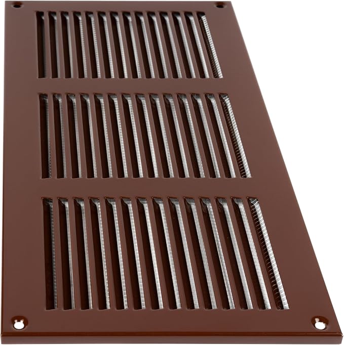 Repa Market 12x6 Inch Air Vent Cover/Brown Galvanized Steel Louvered Grill Cover - Image 7