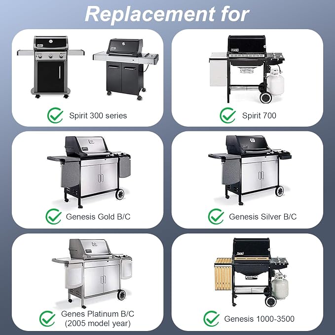 Grill Parts for Weber Spirit e310, 17.5" Grill Grates for Weber Spirit 300 and - Image 2