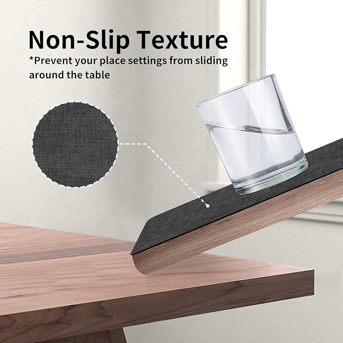 Maxpearl Faux Leather Placemats Set of 6 - Image 6