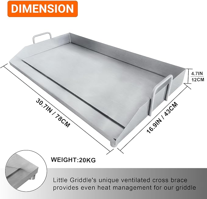 Vivicreate Stainless Steel Outdoor Griddle - Image 4