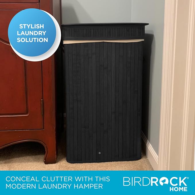 BIRDROCK HOME Square Laundry Hamper - Image 4