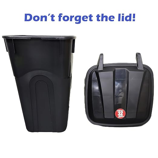 32 Gallon Wheeled Heavy Duty Plastic Garbage Can - Image 9