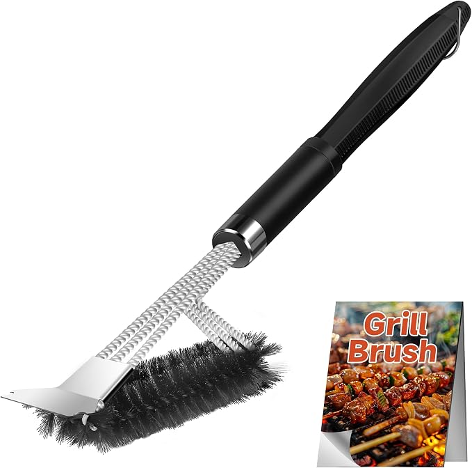 Grill Brush with Scraper, Adjustable Handle BBQ Grill Brush, Extra Strong Grill by Unknown