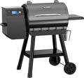 LCD Control Wood Pellet Smoker Grill, 456 SQ. IN Cook Area, Pellet Grill by Blatomic