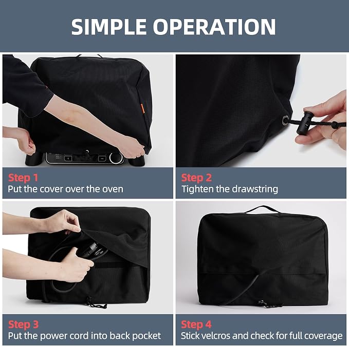 Waterproof Cover for Ninja Pizza Oven MO201, UV Resistant, Windproof - Image 7