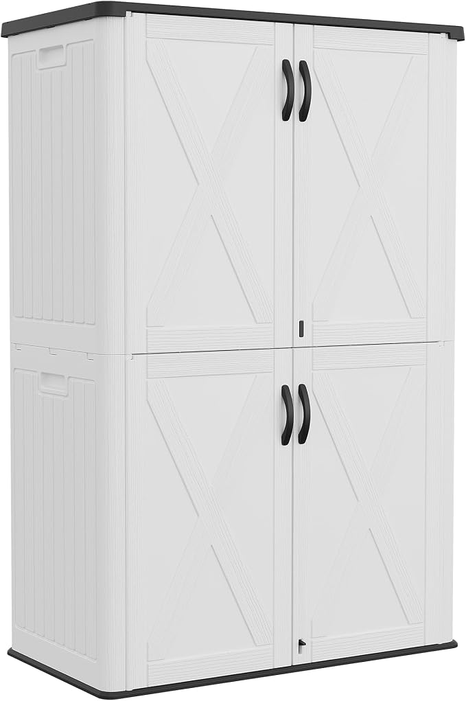 Greesum Outdoor Storage Cabinet, 50 Cu.Ft Deck Box Without Shelves, Waterproof - Image 4