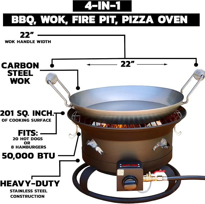 Trail Fire 4-in-1 Grill Portable BBQ - Image 2