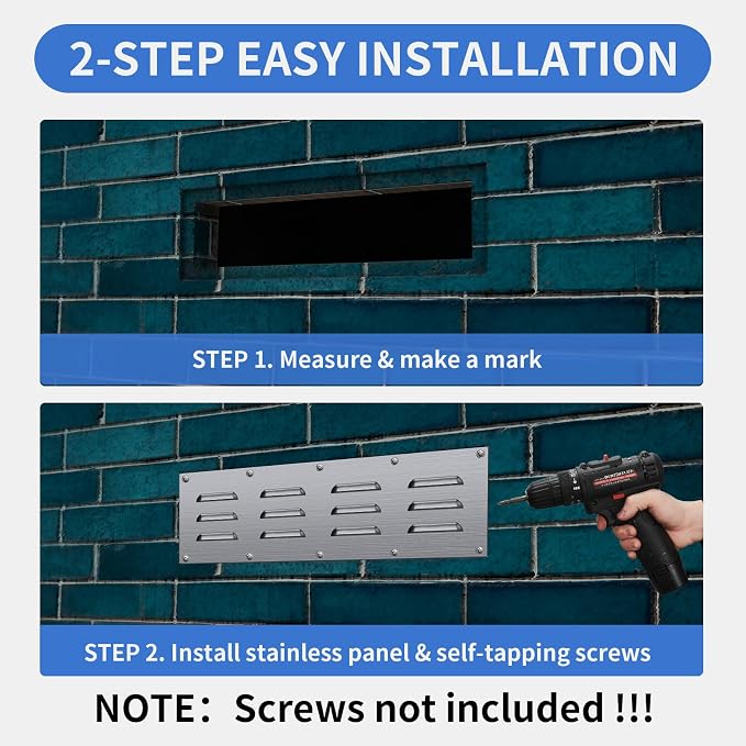 2 Pack Stainless Steel Venting Panel - Image 3