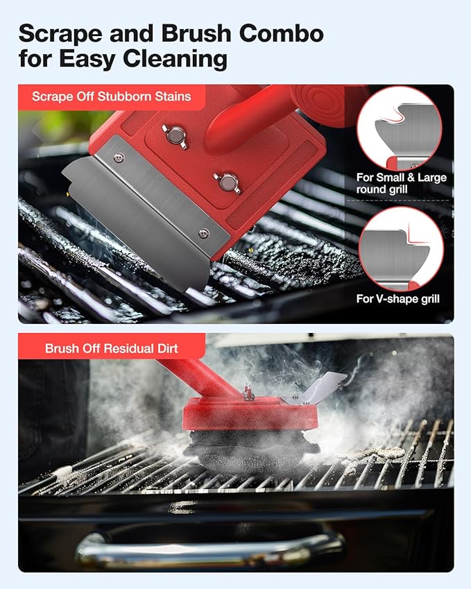 Grill Brush Bristle Free, Safe Non Metal Wire - Image 4