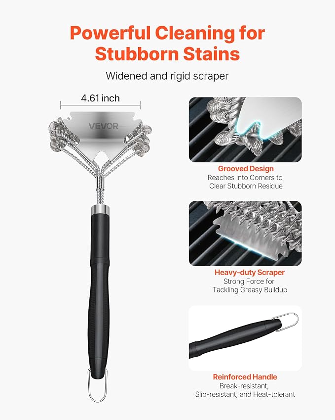 VEVOR Grill Brush and Scraper, BBQ Brush - Image 3