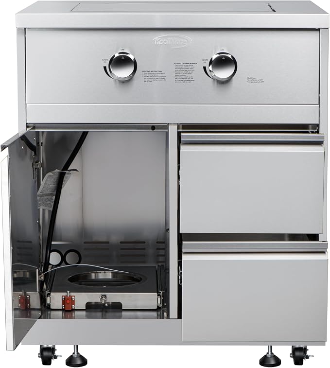 KoolMore 32 in. Outdoor Kitchen Liquid Propane Side Burner - Image 6
