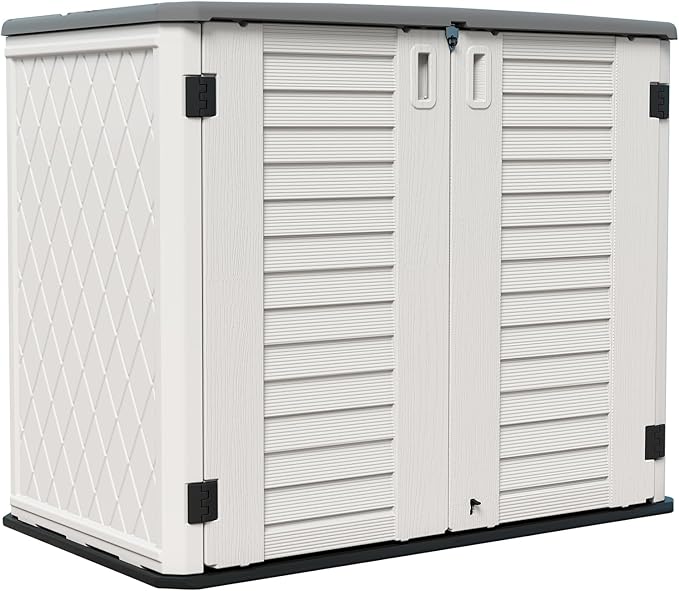 HOMSPARK Storage Shed Weather Resistance, Horizontal Storage Shed by HOMSPARK