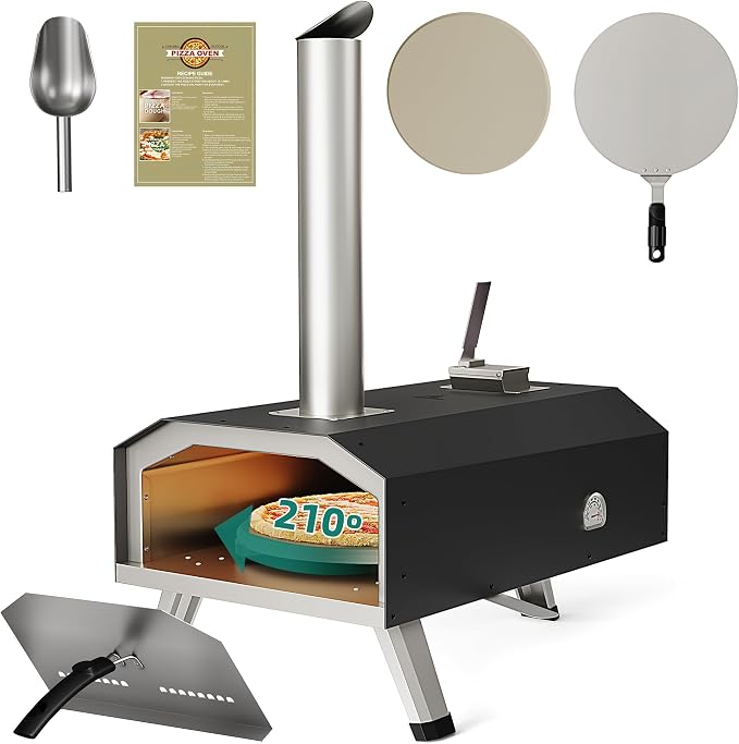 YITAHOME 12" Pizza Oven Outdoor, Wood Pellet Pizza Ovens - Image 9
