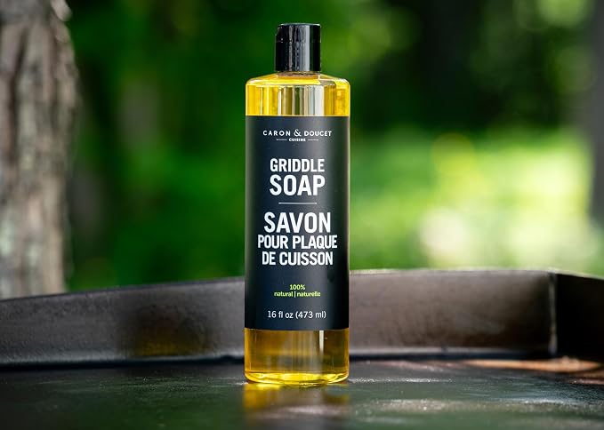 CARON & DOUCET - 100% Plant-Based Griddle Cleaning Soap and Salt Scrub Set: Best - Image 7