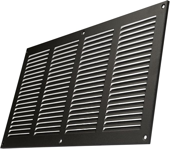 Repa Market Air Vent Cover 16x8 Inch Anthracite Galvanized Steel Louvered Grill - Image 7