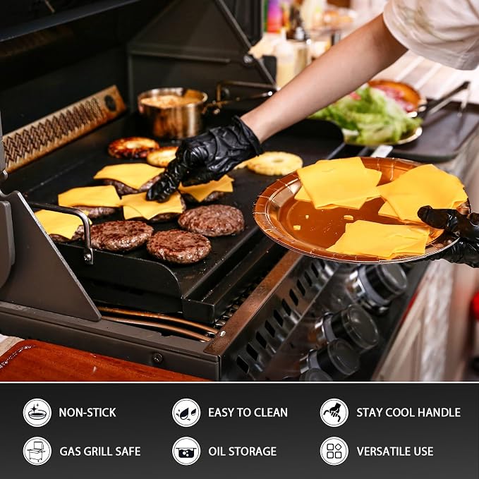 Utheer 17" x 13" Nonstick Coating Cooking Griddle - Image 4