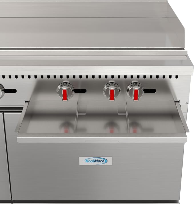 KoolMore 60 in. Double Oven Commercial Cooking Range - Image 8