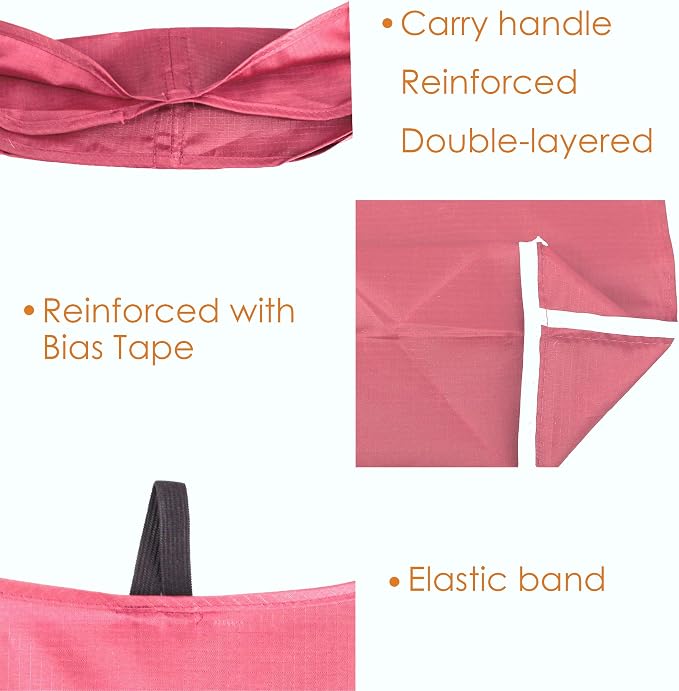 BeeGreen Pink Reusable Grocery Bags - Image 4
