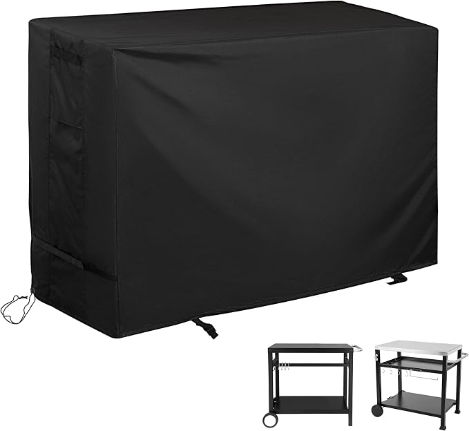 Outdoor Grill Table Cover for Royal Gourmet Dining Cart, Grill Cart Cover for by Unknown