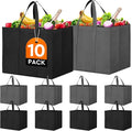 WISELIFE Reusable Grocery Shopping Bags 10 Pack Large Foldable Tote Bags Bulk by WiseLife